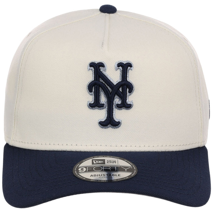New York Mets MLB Chrome x Navy FASHION CORE New Era 9FORTY A-Frame