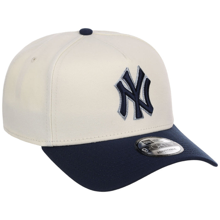 New York Yankees MLB Chrome x Navy FASHION CORE New Era 9FORTY A-Frame