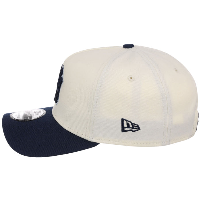 New York Yankees MLB Chrome x Navy FASHION CORE New Era 9FORTY A-Frame