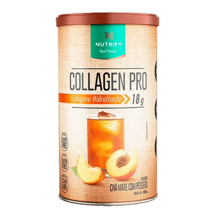 NUTRIFY | Collagen Pro Sabor Chá Mate com Pêssego (450 gramas)