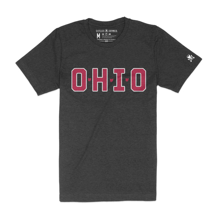 O-H-I-O Block Ohio - MENS/Unisex Crew T-Shirt