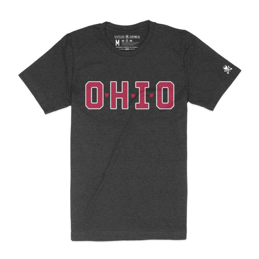 O-H-I-O Block Ohio - MENS/Unisex Crew T-Shirt