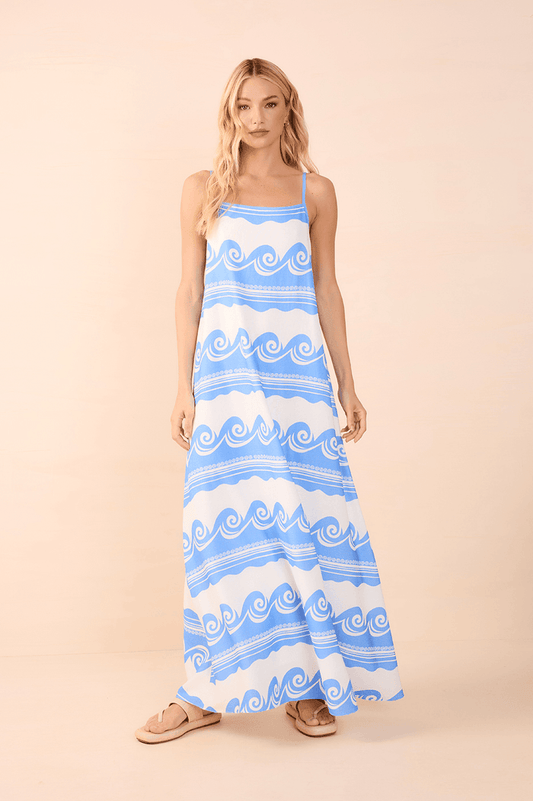 Ocean Print Maxi Dress_1
