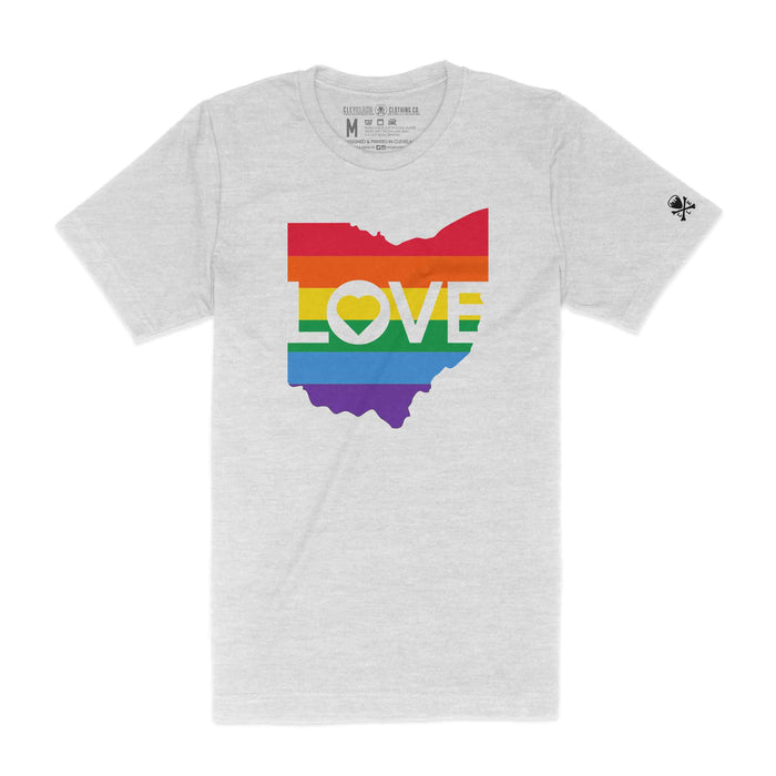 Ohio Love Pride - Mens/Unisex Crew T-Shirt