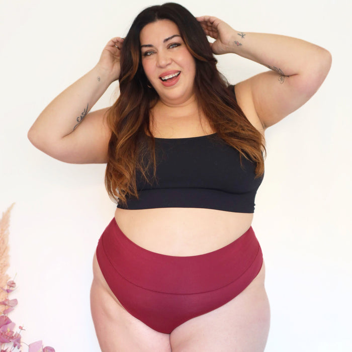 Organic Cotton Cheeky High Leg Panties