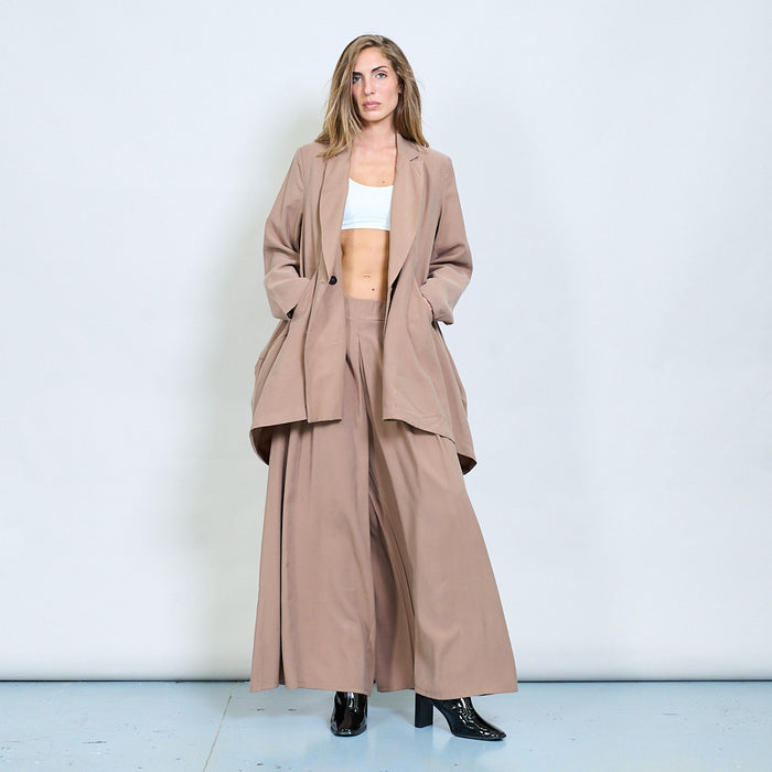 Oversized asymmetrical double-breasted blazer wholesale