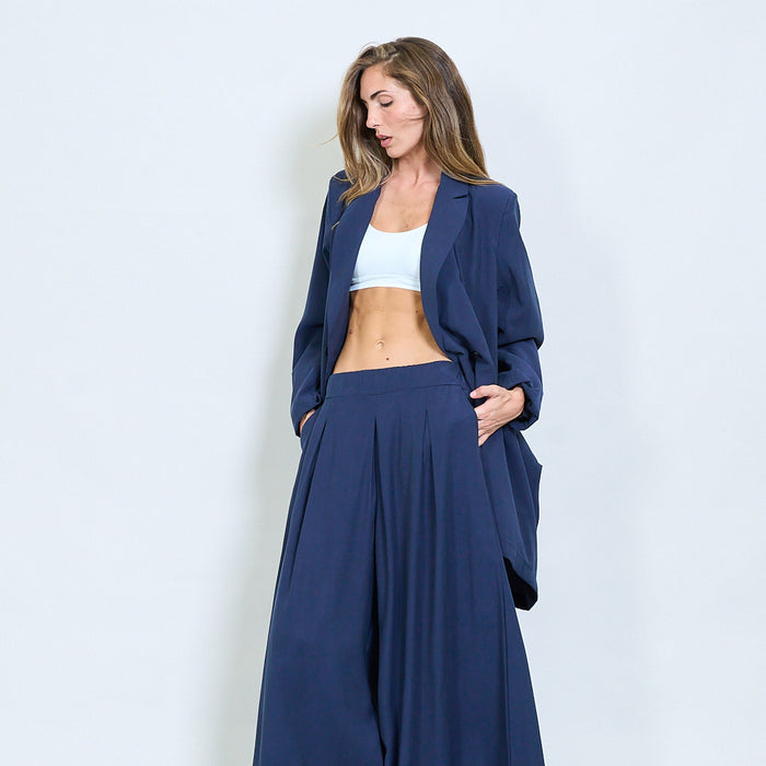 Oversized asymmetrical double-breasted blazer wholesale
