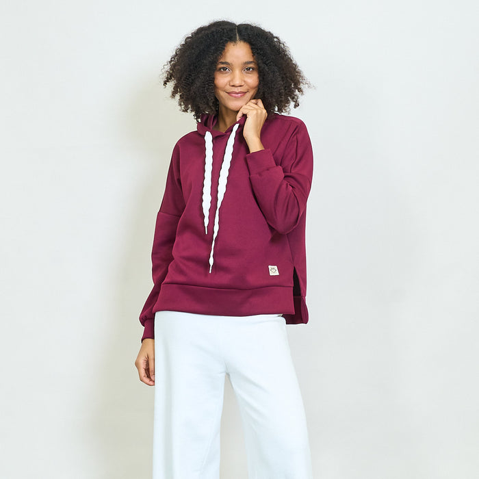 Oversized hoodie with contrast drawstring wholesale