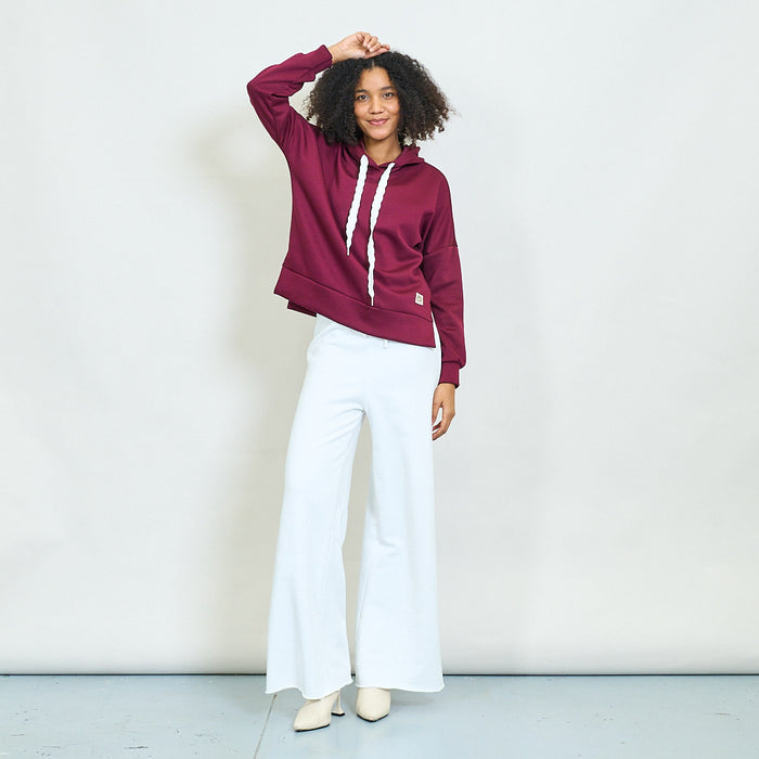 Oversized hoodie with contrast drawstring wholesale