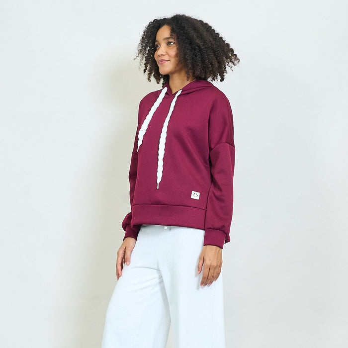 Oversized hoodie with contrast drawstring wholesale