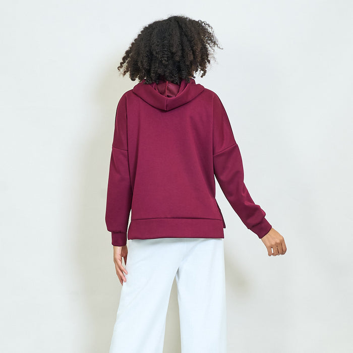 Oversized hoodie with contrast drawstring wholesale