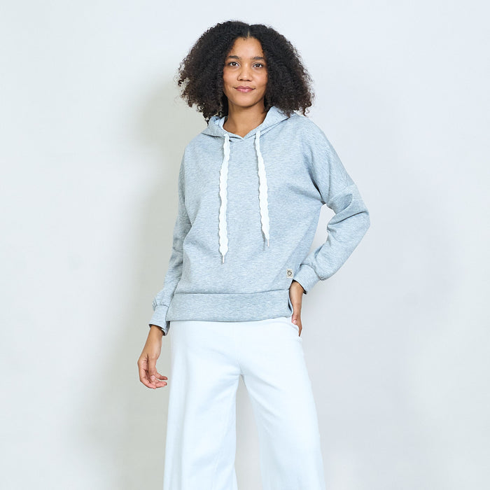 Oversized hoodie with contrast drawstring wholesale