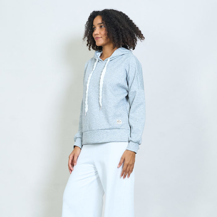 Oversized hoodie with contrast drawstring wholesale
