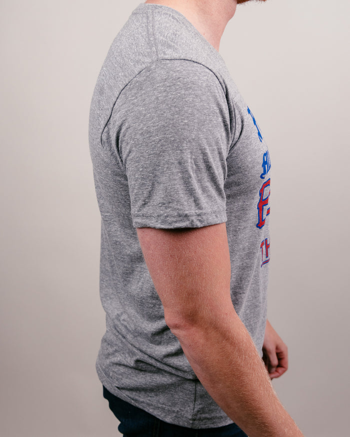 Grey Kansas Jayhawks Pay Heed Vintage T-Shirt Side