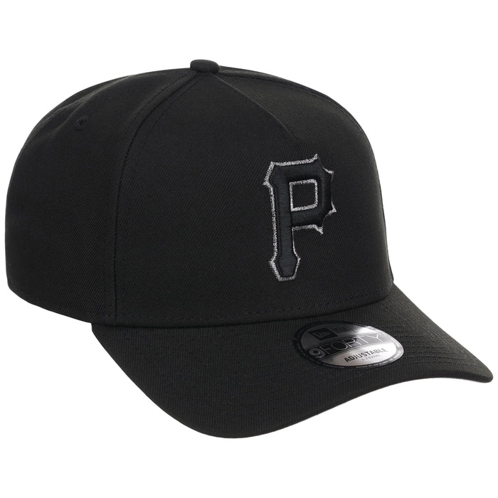 Pittsburgh Pirates MLB Black x Pewter FASHION CORE New Era 9FORTY A-Frame