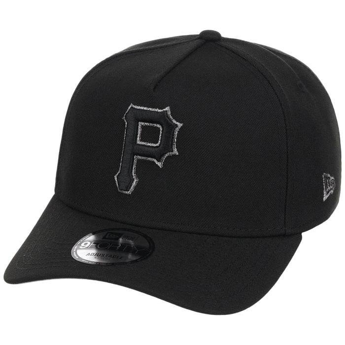 Pittsburgh Pirates MLB Black x Pewter FASHION CORE New Era 9FORTY A-Frame