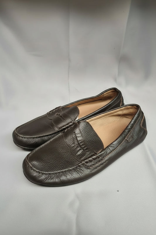 Polo Ralph Lauren Men’s Vintage Brown Leather Moccasins UK 9 EU 43
