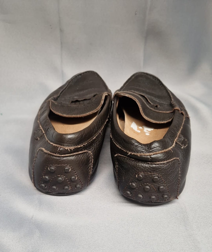 Polo Ralph Lauren Men’s Vintage Brown Leather Moccasins UK 9 EU 43