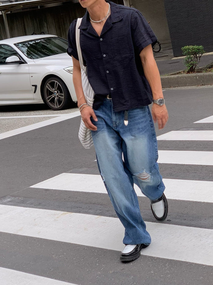 Popo Open Collar Shirt