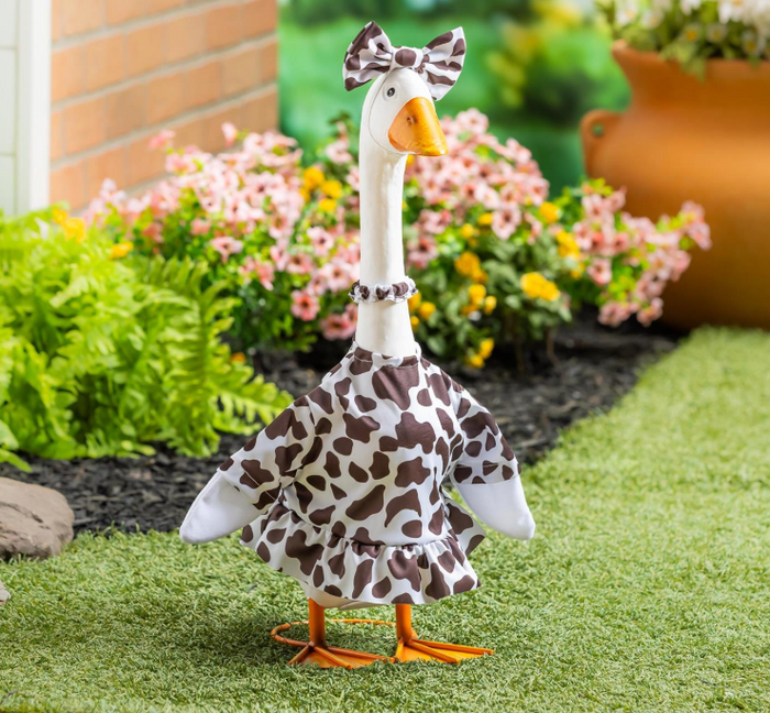 Porch Goose Outfit, Polka Dot Gown