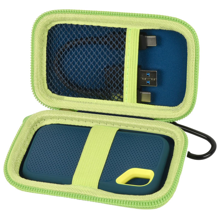 SanDisk Extreme Portable SSD Case | ALKOO – Green – protective case product view
