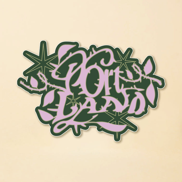 Portland Roses & Thorns Sticker