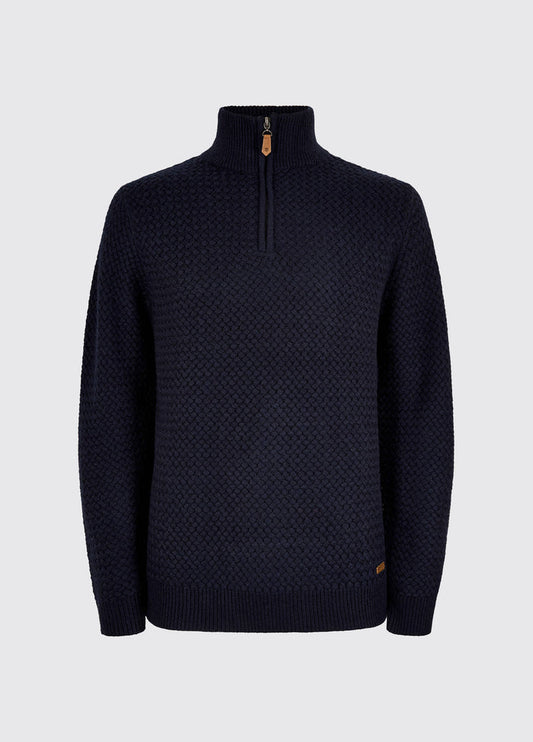 Power Men's Zip neck sweater - Navy