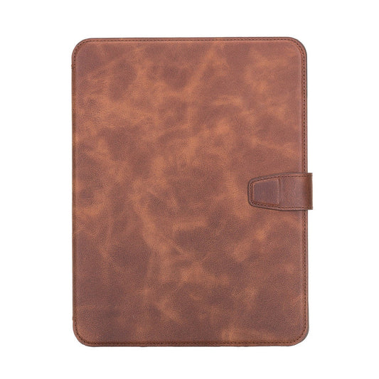 iPad Brown Leather Wallet Case by Hardiston - premium mws_apo_generated