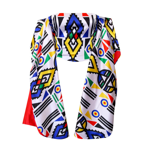 Red Nguni Print Crop with Flounce Sleeves