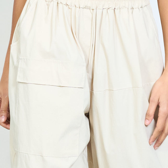 Relaxed fit utility pocket elastic waist trousers wholesale