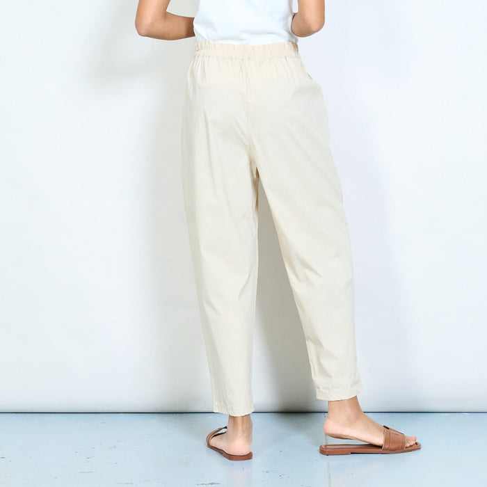 Relaxed fit utility pocket elastic waist trousers wholesale