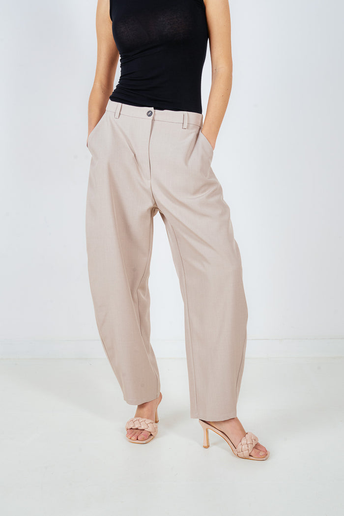 Relaxed straight leg tailored trouser wholesale