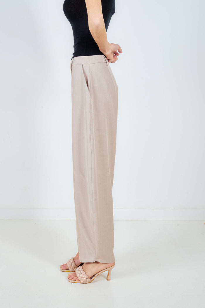 Relaxed straight leg tailored trouser wholesale