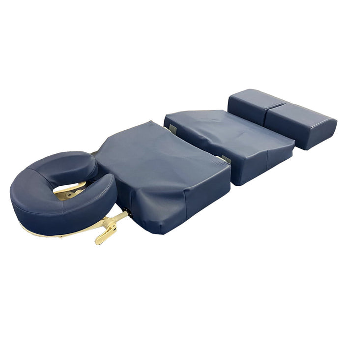 Relaxus 4-piece pregnancy support cushion and headrest Pregnancy support cushion for massage table
Prenatal massage cushion in Agate Blue Face-down pregnancy massage support system Pregnancy bolster set with split leg support
Portable prenatal massage cushion with carry bag Ergonomic pregnancy massage headrest and cushion
Professional pregnancy support cushion for spas and clinics