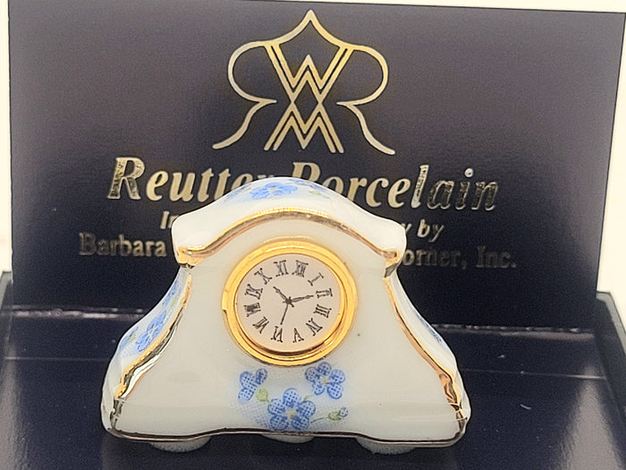 Reutter Porcelain Floral Clock