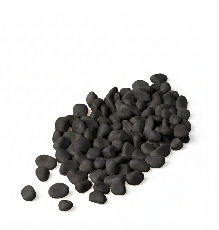 RIVER ROCKS | 5-Pounds per Pack - 0.3" - Black