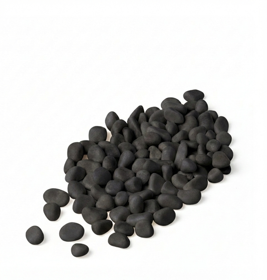 RIVER ROCKS | 5-Pounds per Pack - 0.3" - Black