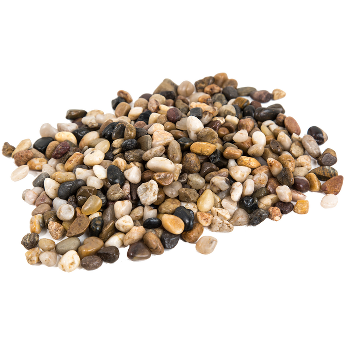 RIVER ROCKS | 5-Pounds per Pack - 0.3" - Natural