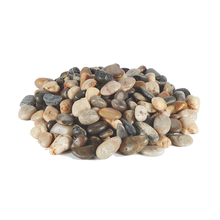 RIVER ROCKS | 5-Pounds per Pack - 0.6" - Natural