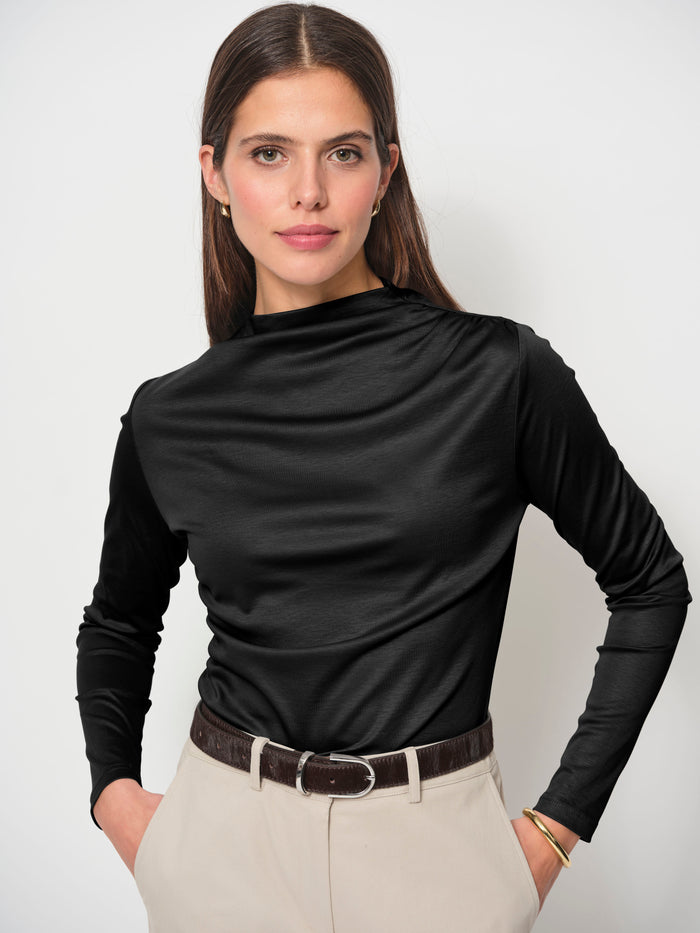 Ruched Long Sleeve Top