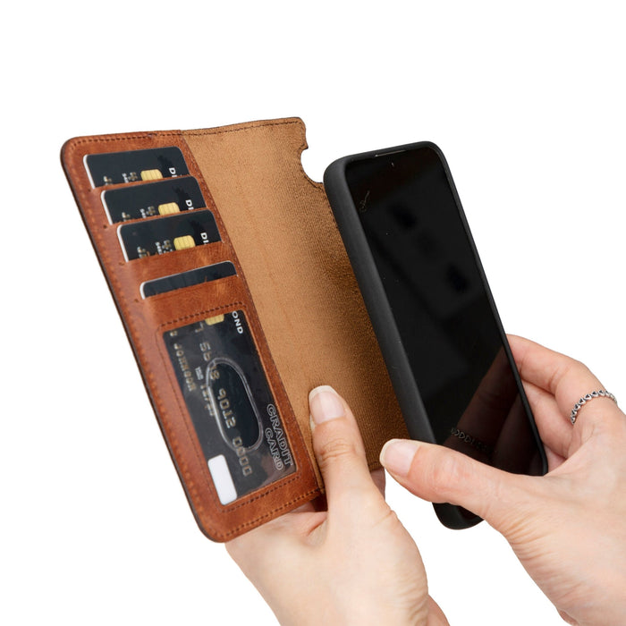 Samsung Galaxy S26 Magnetic Detachable Leather Wallet Case by Hardiston - premium Samsung S - 26 Cases
