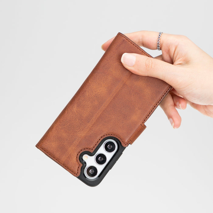 Samsung Galaxy S26 Magnetic Detachable Leather Wallet Case by Hardiston - premium Samsung S - 26 Cases