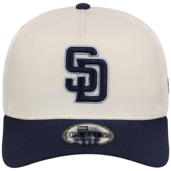 San Diego Padres MLB Chrome x Navy FASHION CORE New Era 9FORTY A-Frame