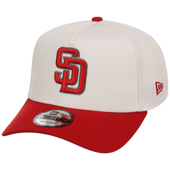 San Diego Padres MLB Chrome x Red FASHION CORE New Era 9FORTY A-Frame