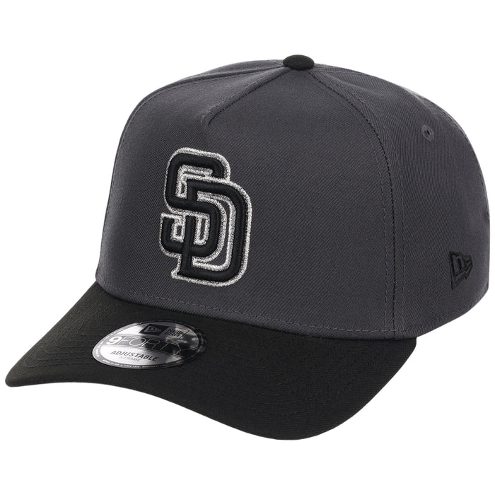 San Diego Padres MLB Graphite x Black FASHION CORE New Era 9FORTY A-Frame