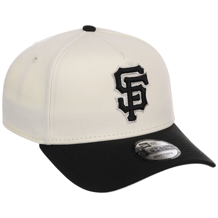 San Francisco Giants MLB Chrome x Black FASHION CORE New Era 9FORTY A-Frame