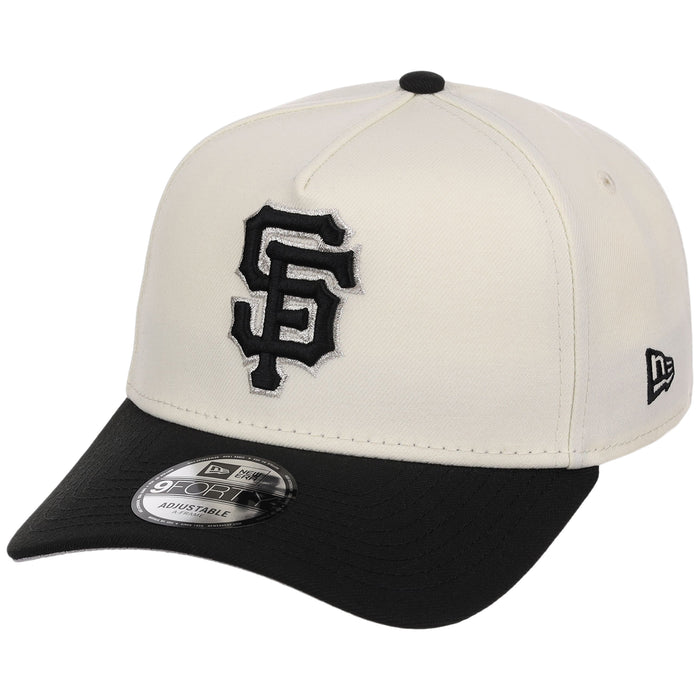 San Francisco Giants MLB Chrome x Black FASHION CORE New Era 9FORTY A-Frame