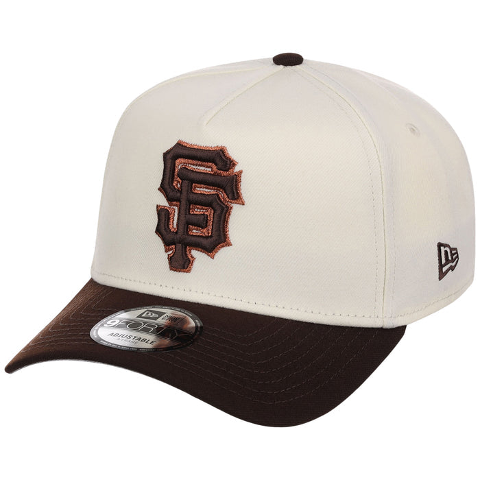 San Francisco Giants MLB Chrome x Burnt Wood FASHION CORE New Era 9FORTY A-Frame