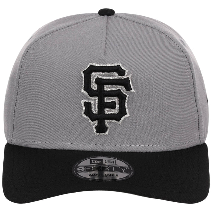 San Francisco Giants MLB Gray x Black FASHION CORE New Era 9FORTY A-Frame