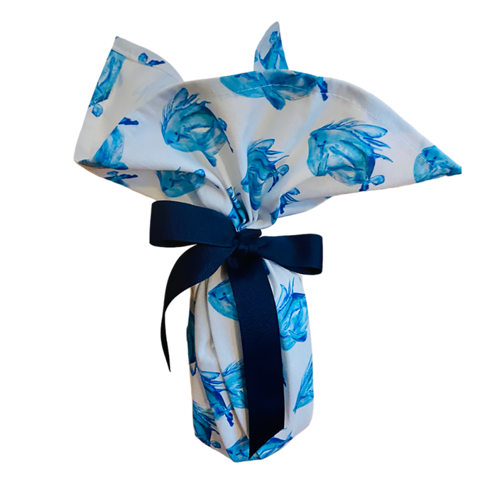 Sapphire Swimmer Tea Towel